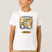 Personalized Ready For 4th Grade T-shirt