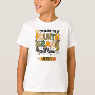 Personalized Ready For 4th Grade T-shirt