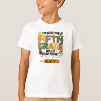 Personalized Ready for Fifth Grade Children's Tee