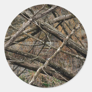 Personalized Real Camo / Camouflage (customizable) Classic Round Sticker