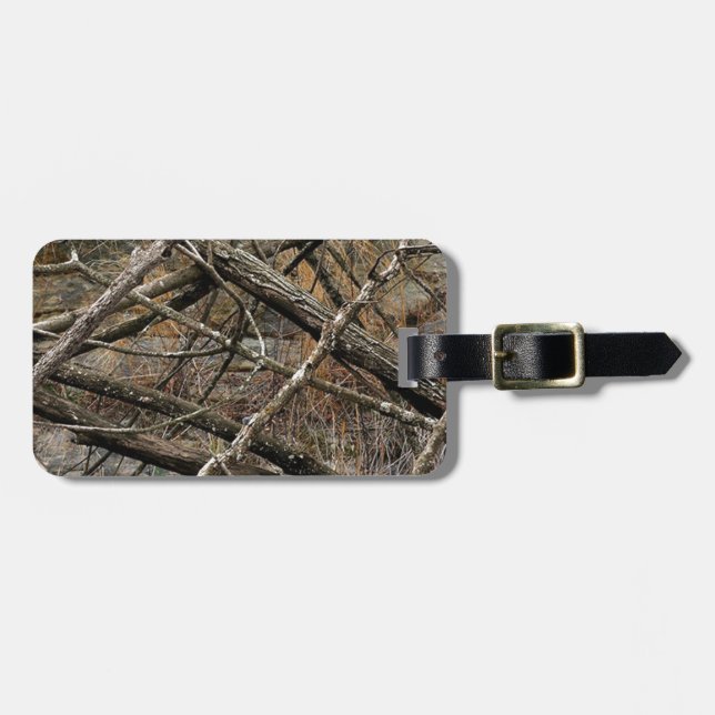 Personalized Real Camo / Camouflage (customizable) Luggage Tag (Front Horizontal)