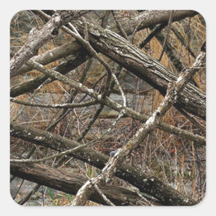 Personalized Real Camo / Camouflage (customizable) Square Sticker