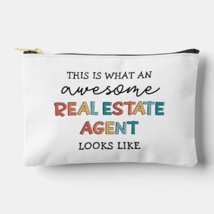 Personalized Real Estate Agent Funny Realtor Accessory Pouch