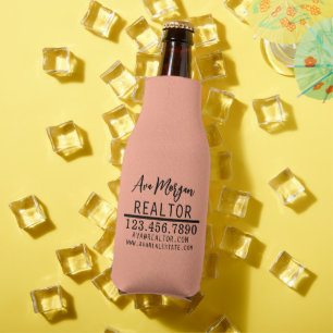 Personalized Real Estate Agent Gift Bottle Cooler