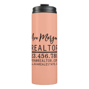 Personalized Real Estate Agent Gift Thermal Tumbler