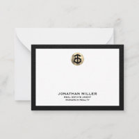 Personalized Real Estate Agent Notecard