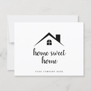 Personalized Real Estate Home Sweet Home Card