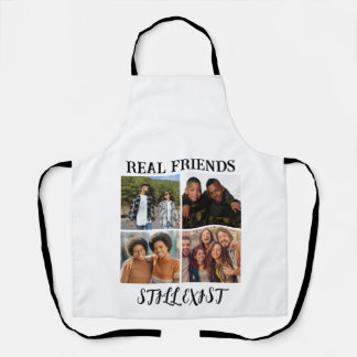 Personalized "Real Friends Still Exist" Photo Temp Apron