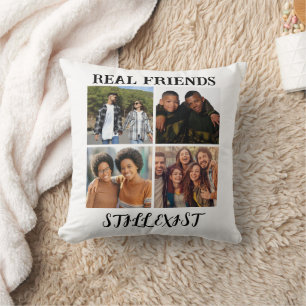 Personalized "Real Friends Still Exist" Photo Temp Throw Pillow