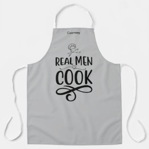Personalized "Real Men Cook" Apron