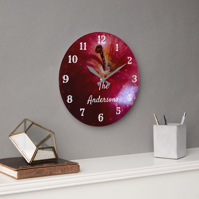 Personalized Realistic Apple Large Clock (Creator Uploaded)