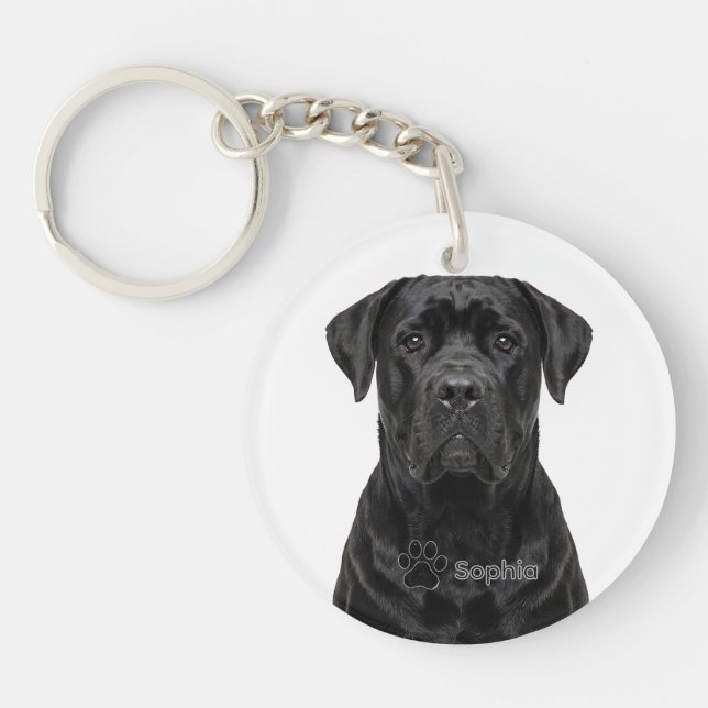 Personalized Realistic Cane Corso Dog Keychains (Front)