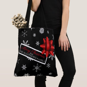 Personalized Realistic Simulated Christmas Gift Tote Bag