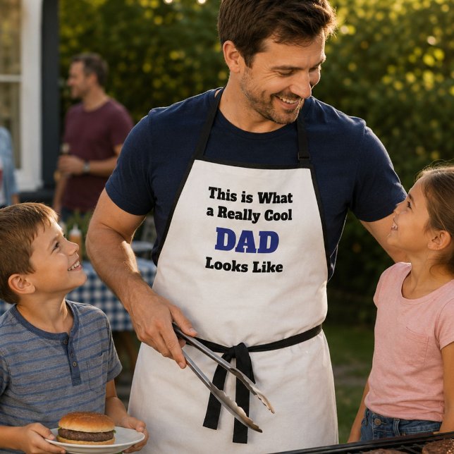 Personalized Really Cool Dad Looks Like BBQ Apron (Creator Uploaded)