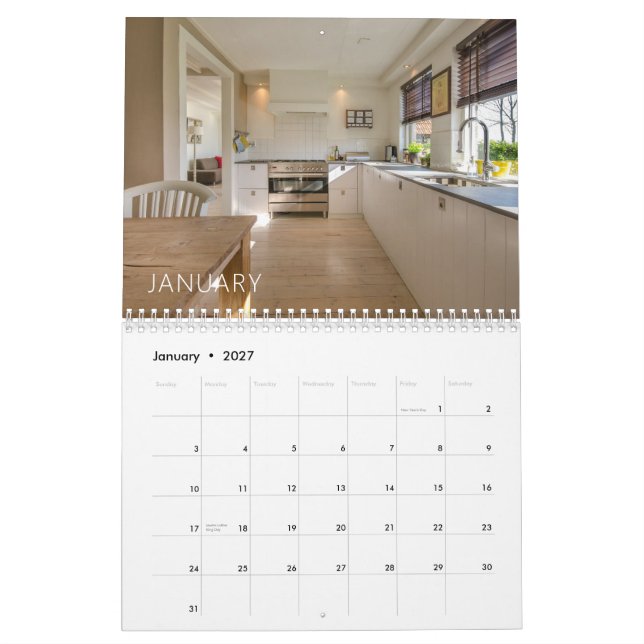 Personalized Realtor Calendar (Jan 2027)