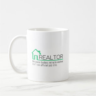 Personalized Realtor Miracle Worker Gift Coffee Mug