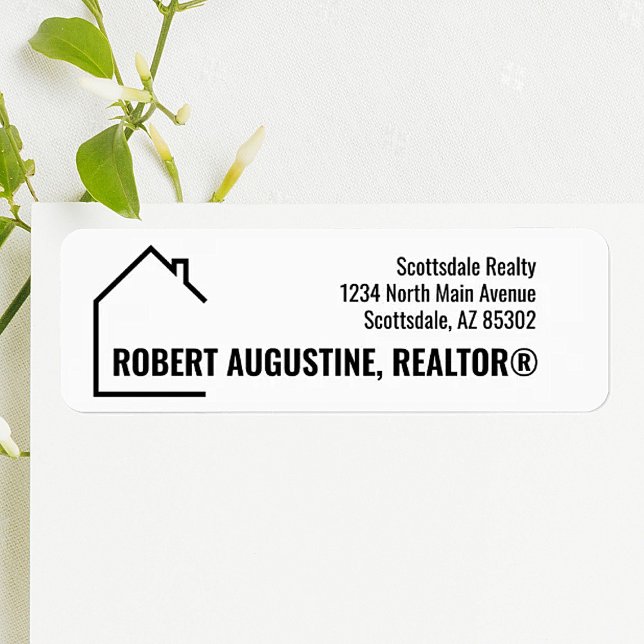 Personalized Realtor Return Address Label (Créateur téléchargé)