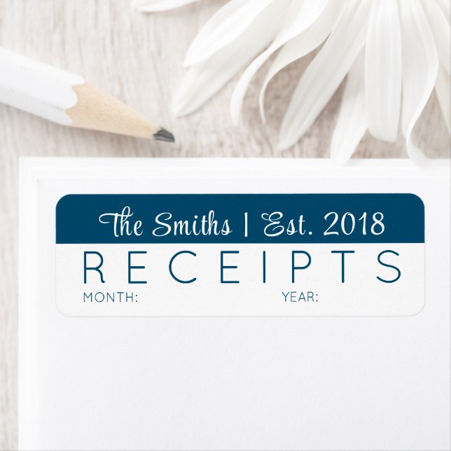 Personalized Receipt Organization Labels (Insitu)
