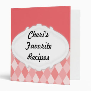 Personalized Recipe Binder