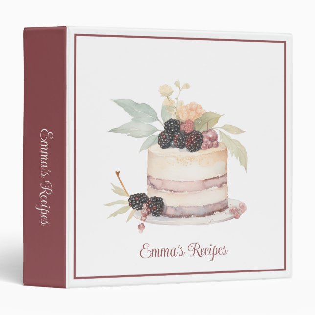 Personalized Recipe  Binder (Front/Spine)