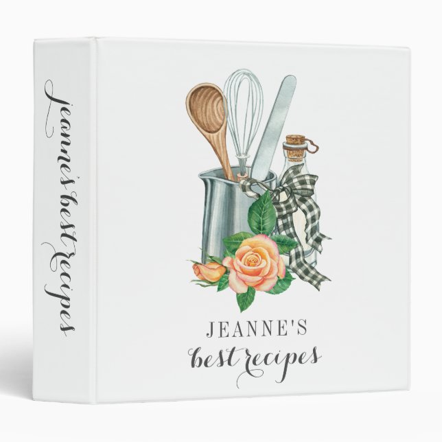 Personalized Recipe Binder (Front/Spine)