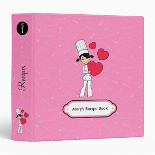 Personalized Recipe Binder for Girls