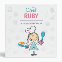 Personalized Recipe Binder for Girls