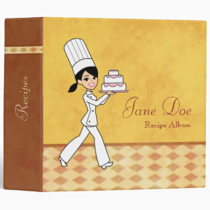 Personalized Recipe Binder with Illustration