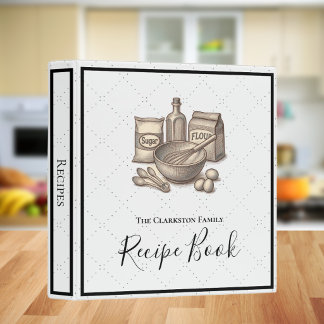 Personalized Recipe Binder with Vintage Feel