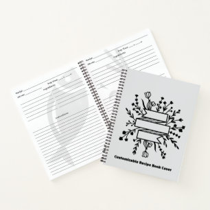 Personalized recipe book   Blank Custom Cookbook