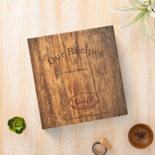 Personalized Recipe Book- Custom Name Cookbook Binder