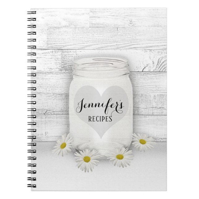 Personalized Recipe Cookbook Notebook (Front)