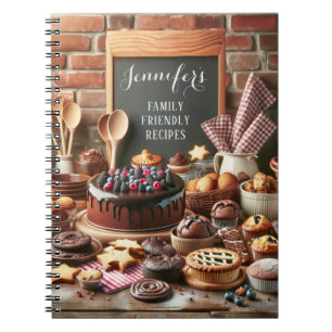 Personalized Recipe Cookbook Notebook