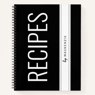 Personalized Recipe Cooking Chef Notebook