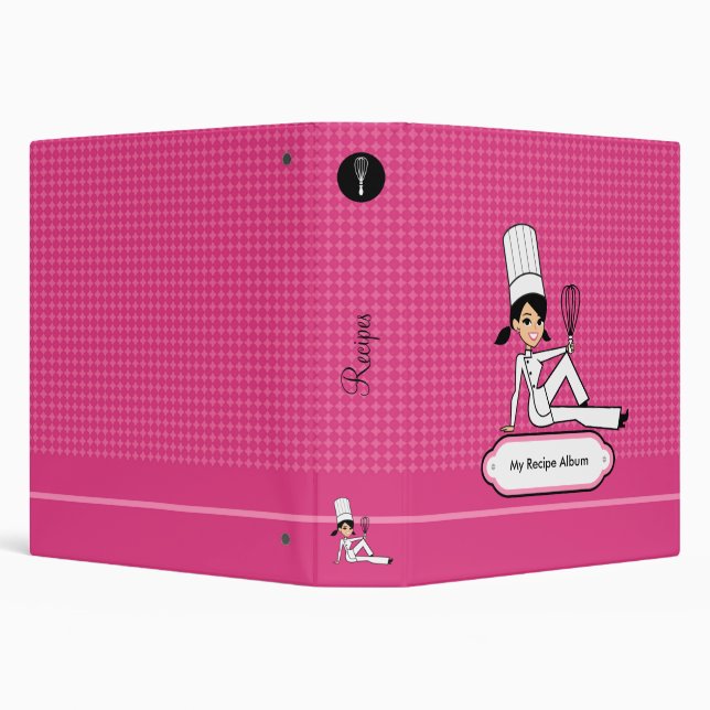 Personalized Recipe Journal Binder Illustrated (Background)