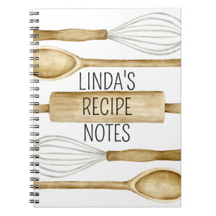 Personalized Recipe Journal or Kitchen Notebook