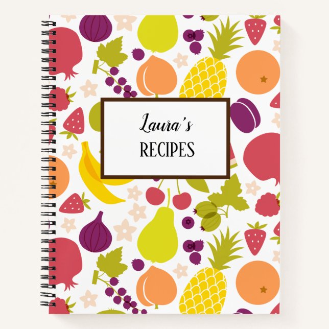 Personalized Recipe Notebook (Front)