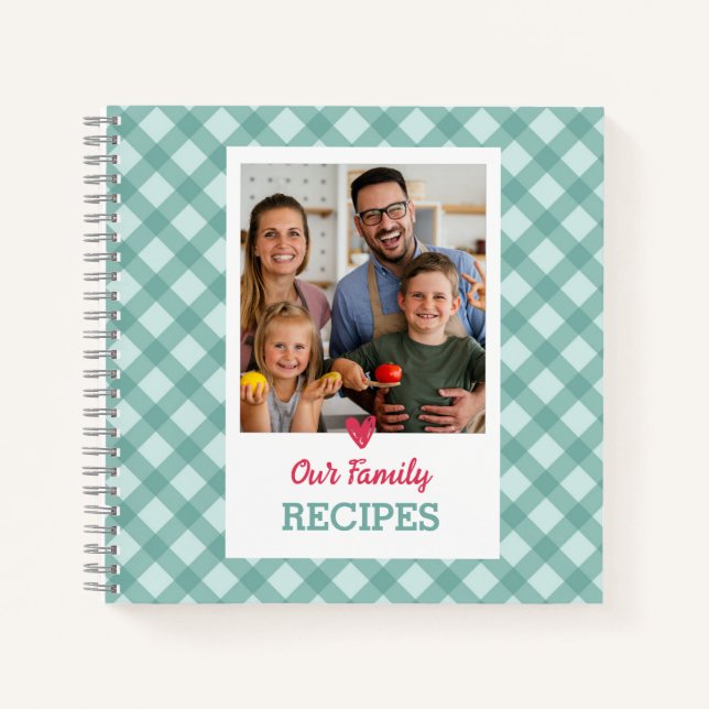 Personalized Recipe Notebook (Add Photo)  (Front)