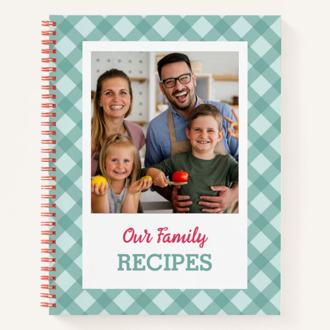 Personalized Recipe Notebook (Add Photo)  (Front)