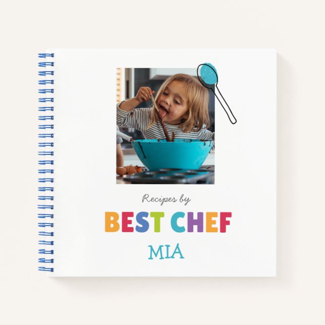 Personalized Recipe Notebook (Add Your Photo)  (Front)