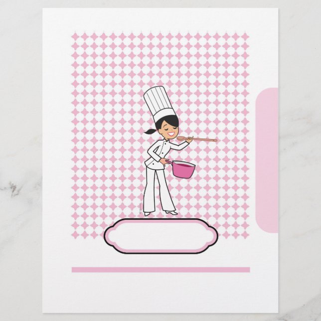 Personalized Recipe Pages - Chef Themed (Front)