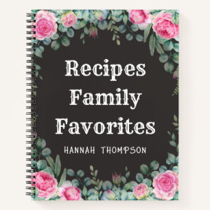 Personalized Recipes Family Favourites Organizer Notebook