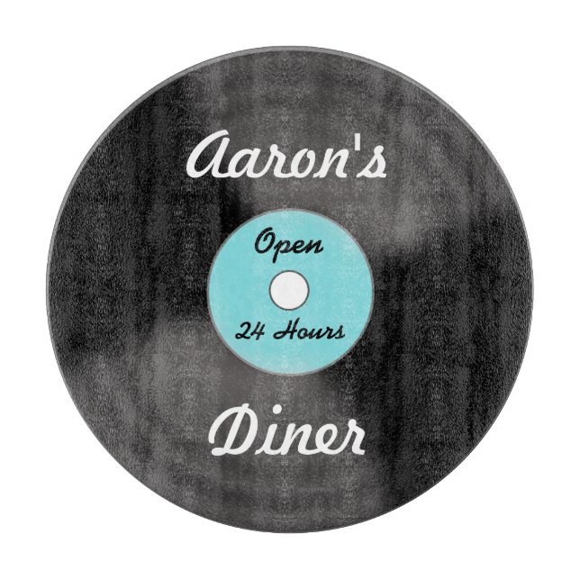 Personalized Record Cutting Board (Front)