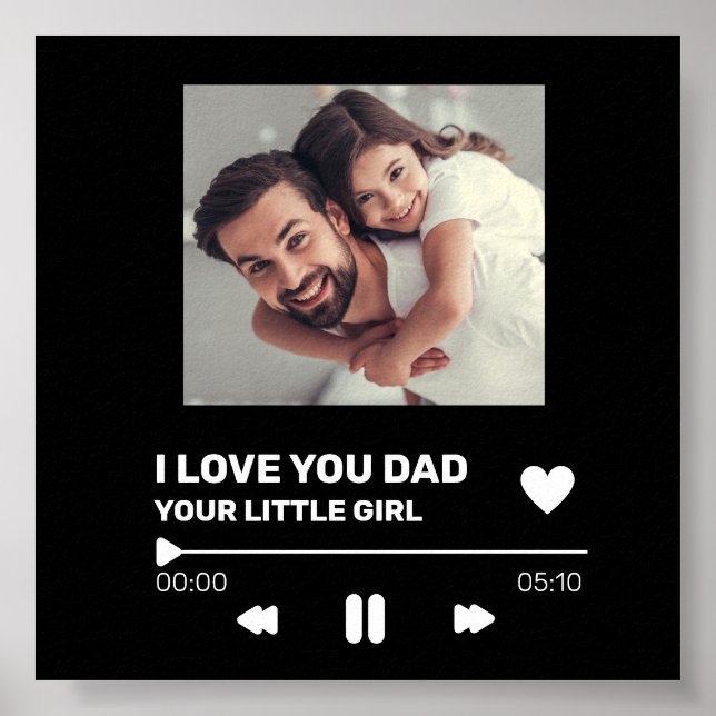 Personalized Record Display Gift Poster (Front)