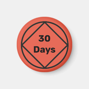 Personalized Recovery Gift any days months colour Magnet
