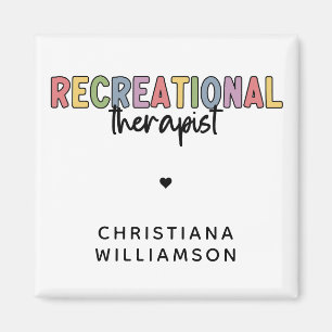 Personalized Recreational Therapist Magnet