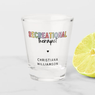 Personalized Recreational Therapist Shot Glass