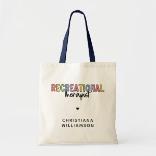 Personalized Recreational Therapist Tote Bag