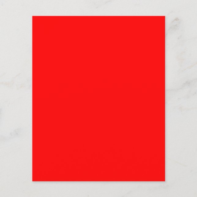 Personalized Red 4.5 x 5.6 Flyer for Any Occasion (Front)
