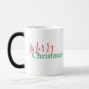 Personalized Red and Green Holiday, Christmas Magic Mug